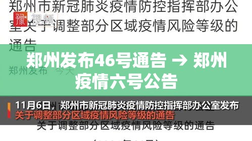 郑州发布46号通告 → 郑州疫情六号公告