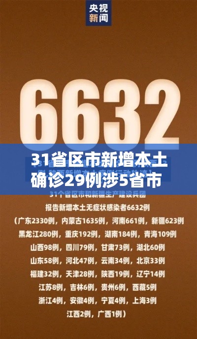31省区市新增本土确诊29例涉5省市 → 31省区市新增确诊57例 其中本土38例