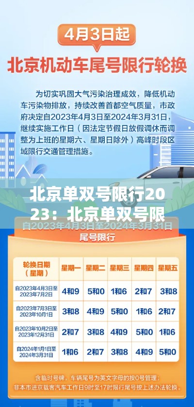 北京单双号限行2023：北京单双号限行2025最新规定