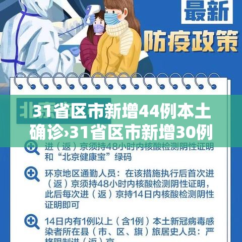 31省区市新增44例本土确诊›31省区市新增30例本土确诊