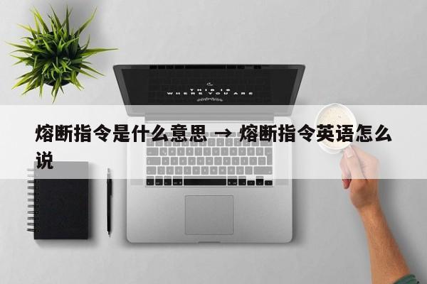 熔断指令是什么意思 → 熔断指令英语怎么说