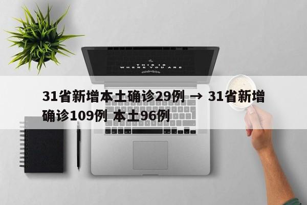 31省新增本土确诊29例 → 31省新增确诊109例 本土96例