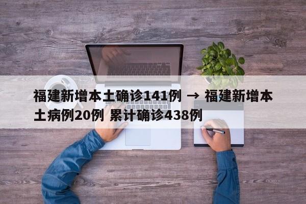 福建新增本土确诊141例 → 福建新增本土病例20例 累计确诊438例